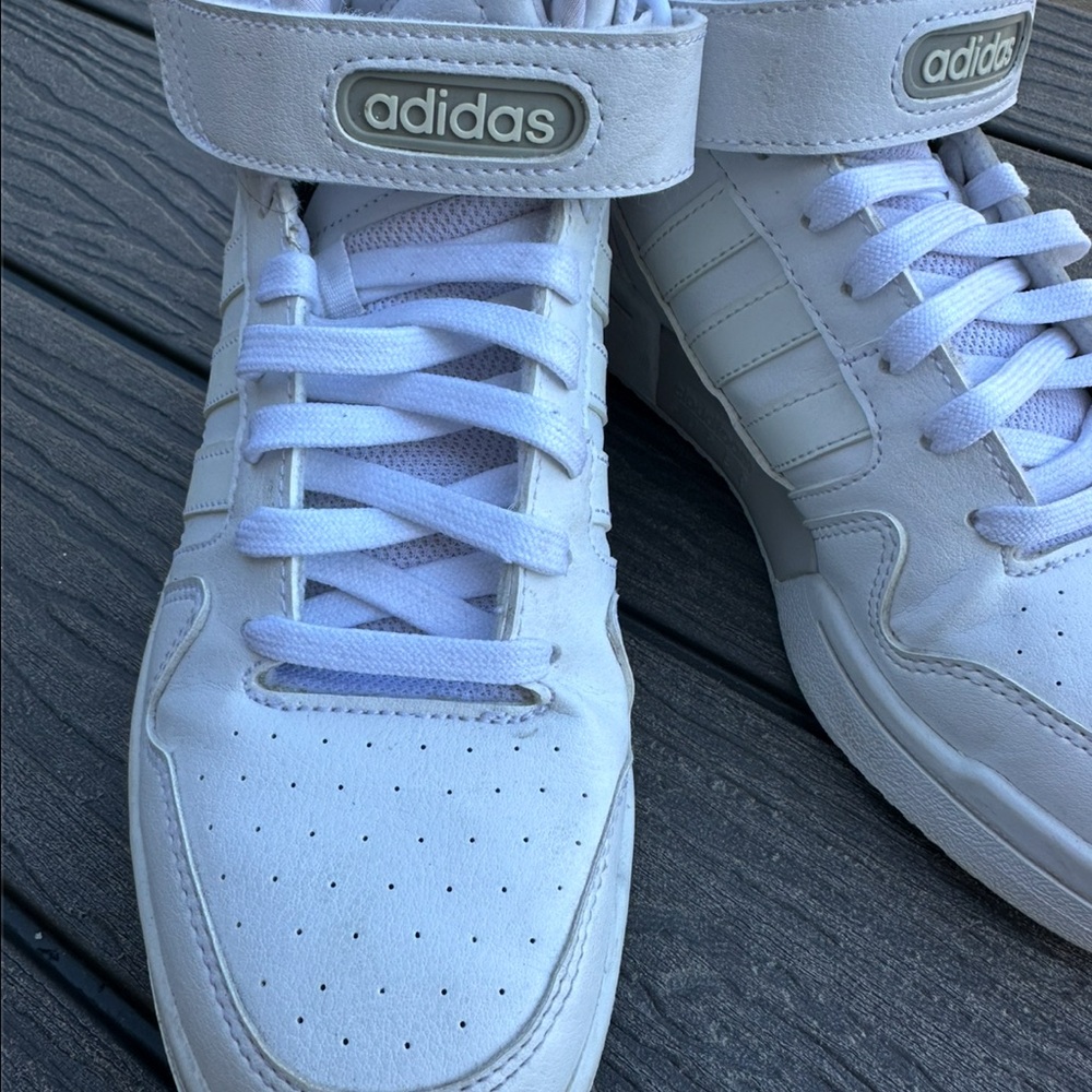 Adidas White High-Top Trainers